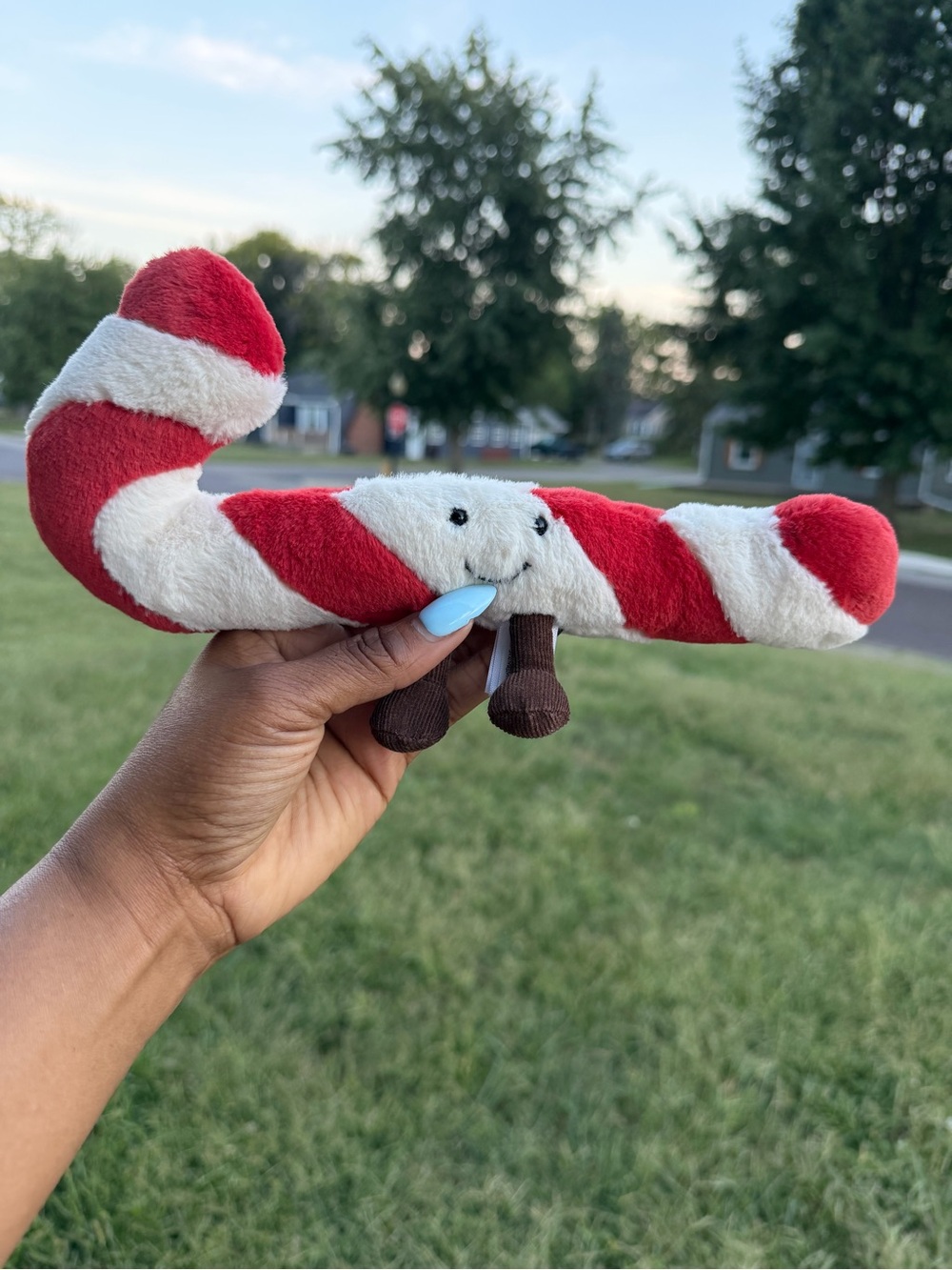 Jellycat Red & White Candy Cane Plush